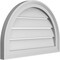 Ekena Millwork Round Top Surface Mount PVC Gable Vent: Functional, w/ 2"W x 1-1/2"P Brickmould Frame, 24"W x 16"H GVPRT24X1602SF - alternate 5